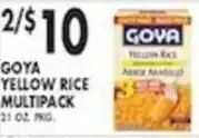 Pioneer Supermarkets Goya yellow rice multipack offer