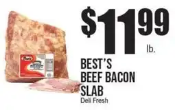 Extra Supermarket Best's beef bacon slab offer