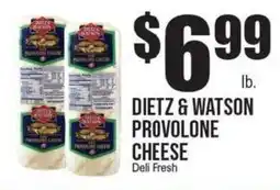 Extra Supermarket Dietz & Watson provolone cheese offer