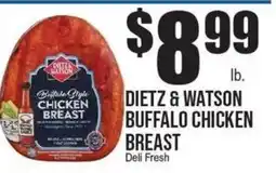 Extra Supermarket Dietz & Watson buffalo chicken breast offer