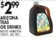 Pioneer Supermarkets Arizona teas or drinks offer