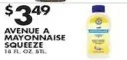 Pioneer Supermarkets Avenue a mayonnaise squeeze offer