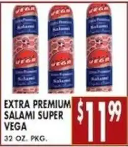 Pioneer Supermarkets Extra Premium Salami Super Vega offer