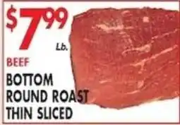 Pioneer Supermarkets Beef Bottom Round Roast Thin Sliced offer