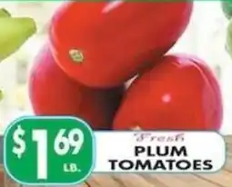 Pioneer Supermarkets Fresh Plum Tomatoes offer