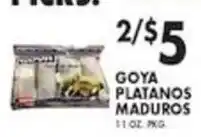 Pioneer Supermarkets Goya platanos maduros offer