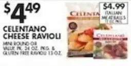 Pioneer Supermarkets Celentano cheese ravioli offer
