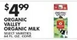 Pioneer Supermarkets Organic valley organic milk offer