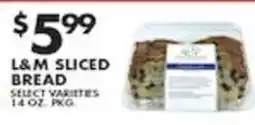 Pioneer Supermarkets L&M Sliced Bread offer
