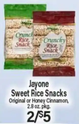 Angelo Caputo's Fresh Market Jayone sweet rice snacks offer