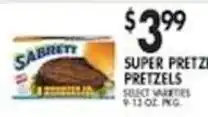 Pioneer Supermarkets Sabrett super pretzel pretzels offer