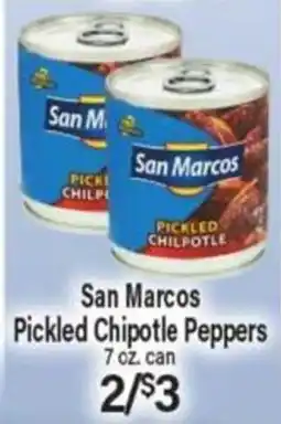 Angelo Caputo's Fresh Market San Marcos pickled chipotle peppers offer