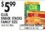 Pioneer Supermarkets Club snack stacks offer