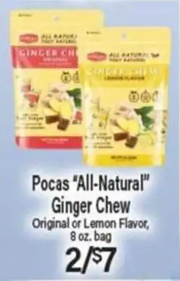 Angelo Caputo's Fresh Market Pocas all-natural ginger chew offer