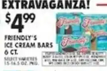 Pioneer Supermarkets Friendly's ice cream bars offer