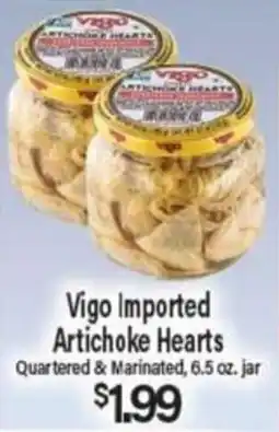 Angelo Caputo's Fresh Market Vigo imported artichoke hearts offer