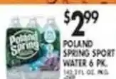 Pioneer Supermarkets Poland spring sport water offer