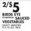 Pioneer Supermarkets Birds Eye sauced vegetables offer