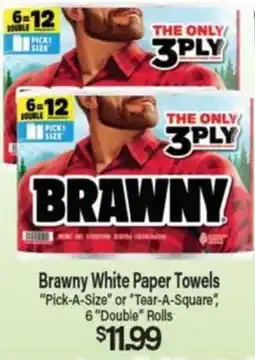 Angelo Caputo's Fresh Market Brawny white paper towels offer