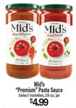 Angelo Caputo's Fresh Market Mid's "Premium" Pasta Sauce offer