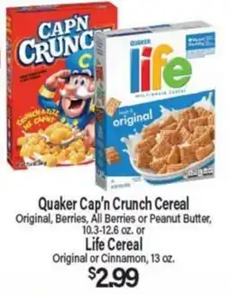 Angelo Caputo's Fresh Market Quaker Cap'n Crunch Cereal offer