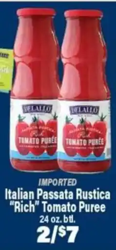 Angelo Caputo's Fresh Market Delallo Italian Passata Rustica Rich Tomato Puree offer