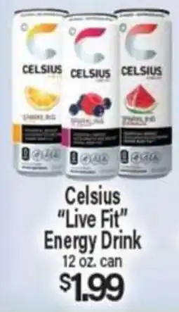 Angelo Caputo's Fresh Market Celsius Live Fit Energy Drink offer
