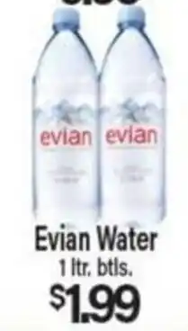 Angelo Caputo's Fresh Market Evian Water offer