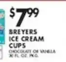 Pioneer Supermarkets Breyers ice cream cups offer