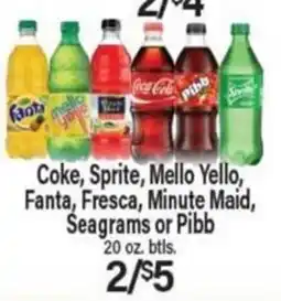 Angelo Caputo's Fresh Market Coke, Sprite, Mello Yello, Fanta, Fresca, Minute Maid, Seagrams or Pibb offer