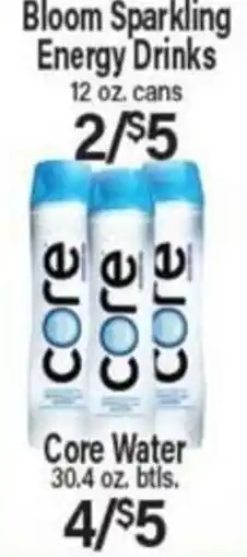 Angelo Caputo's Fresh Market Bloom Sparkling Energy Drinks offer