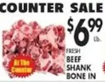 Pioneer Supermarkets Fresh Beef Shank Bone In offer
