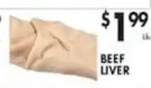 Pioneer Supermarkets Beef Liver offer
