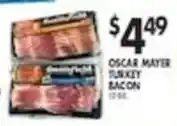Pioneer Supermarkets Oscar Mayer turkey bacon offer