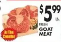 Pioneer Supermarkets Fresh Goat Meat offer