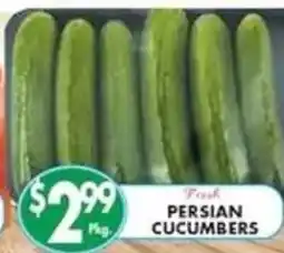 Pioneer Supermarkets Fresh Persian Cucumbers offer