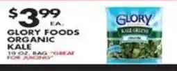 Pioneer Supermarkets Glory Foods Organic Kale offer
