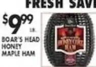 Pioneer Supermarkets Boar's Head Honey Maple Ham offer
