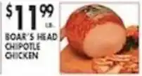 Pioneer Supermarkets Boar's Head Chipotle Chicken offer