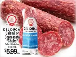 Angelo Caputo's Fresh Market Del Duca Salami or Sopressata Chubs offer