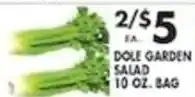 Pioneer Supermarkets Dole garden salad offer