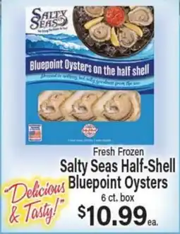 Angelo Caputo's Fresh Market Salty Seas Half-Shell Bluepoint Oysters offer