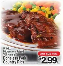 Angelo Caputo's Fresh Market U.S.G.I. Boneless Pork Country Ribs offer