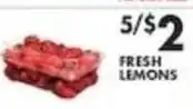 Pioneer Supermarkets Fresh Lemons offer