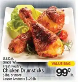 Angelo Caputo's Fresh Market U.S.D.A. Grade A Fresh Poultry Chicken Drumsticks offer