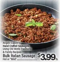 Angelo Caputo's Fresh Market Angelo Caputo's Bulk Italian Sausage offer