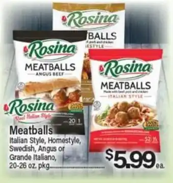 Angelo Caputo's Fresh Market Rosina meatballs offer