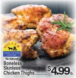 Angelo Caputo's Fresh Market Miller Amish Country Poultry Boneless Skinless Chicken Thighs offer