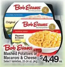 Angelo Caputo's Fresh Market Bob Evans Mashed Potatoes or Macaroni & Cheese offer