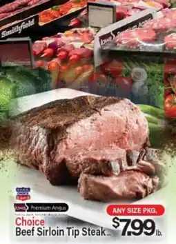 Angelo Caputo's Fresh Market Iowa Premium Angus Choice Beef Sirloin Tip Steak offer